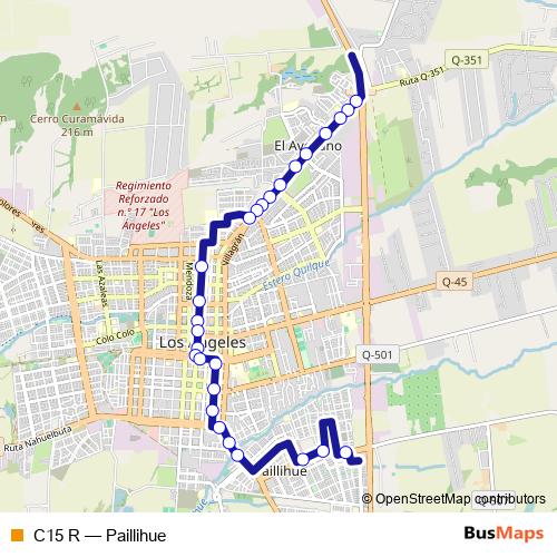 C15 R bus Line Map