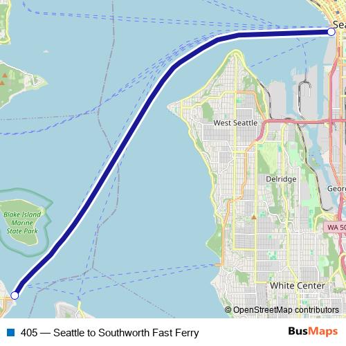 405 ferry Line Map