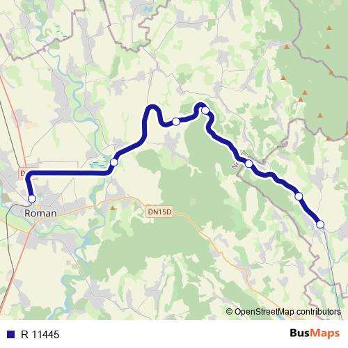 R 11445 rail Line Map