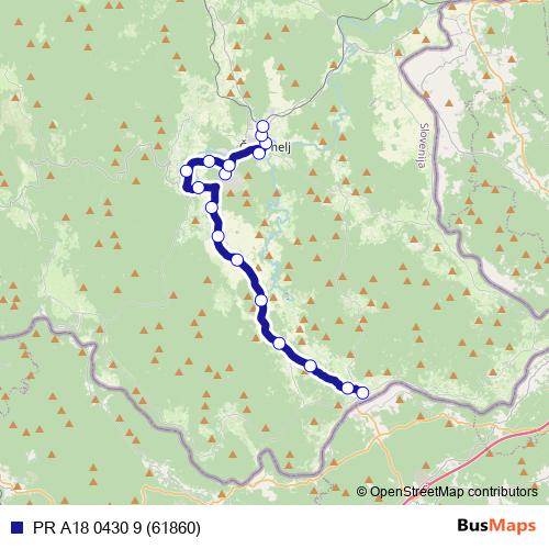PR A18 0430 9 (61860) bus Line Map