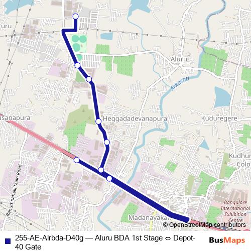255-AE-Alrbda-D40g bus Line Map
