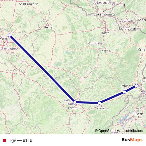 Tgv rail Line Map