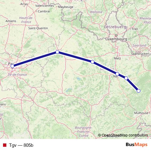 Tgv rail Line Map