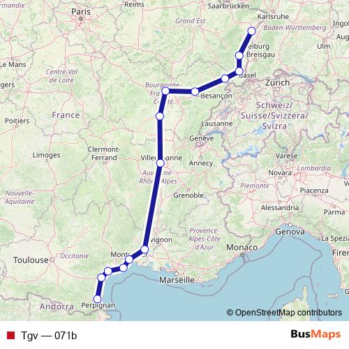 Tgv rail Line Map