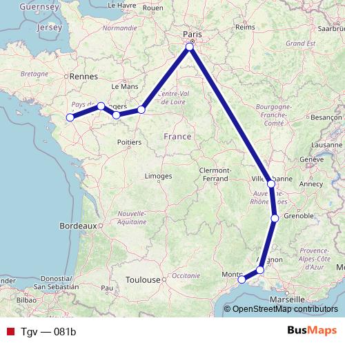 Tgv rail Line Map