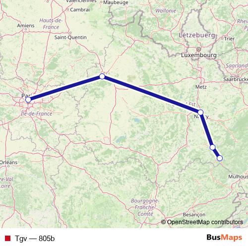 Tgv rail Line Map