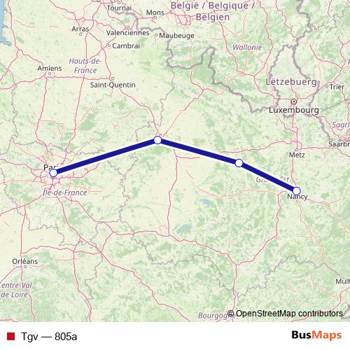 Tgv rail Line Map