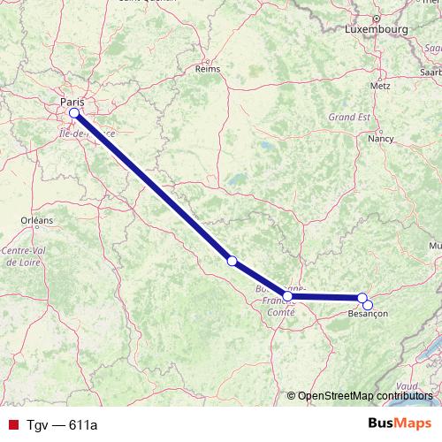 Tgv rail Line Map