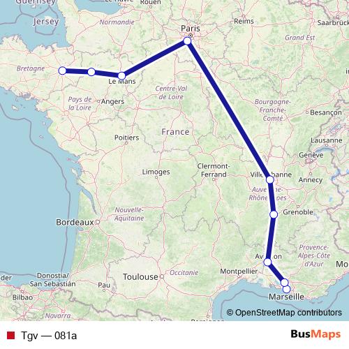 Tgv rail Line Map