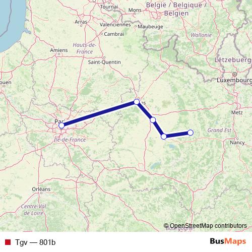 Tgv rail Line Map
