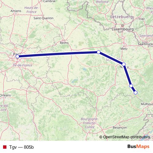 Tgv rail Line Map