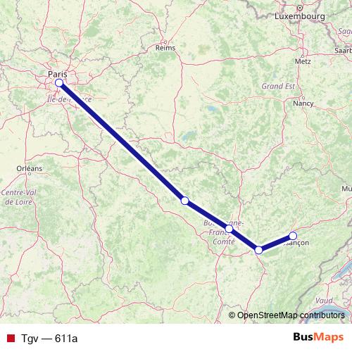 Tgv rail Line Map