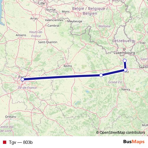 Tgv rail Line Map