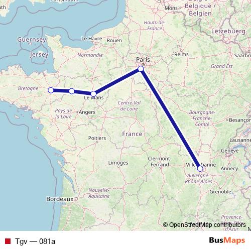 Tgv rail Line Map