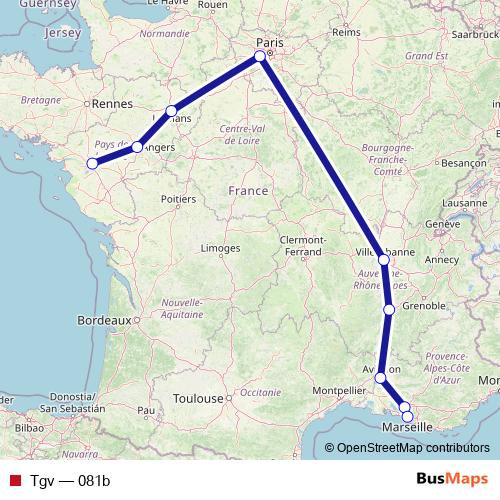Tgv rail Line Map
