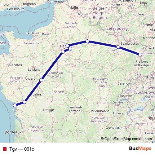 Tgv rail Line Map