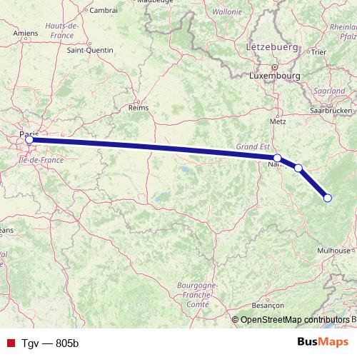 Tgv rail Line Map