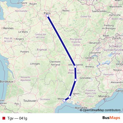 Tgv rail Line Map