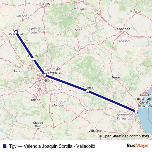 Tgv rail Line Map