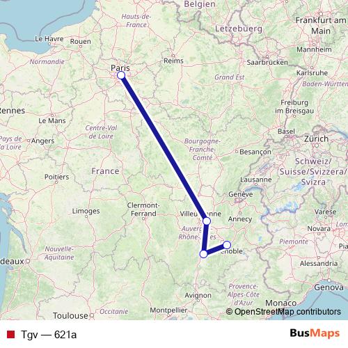 Tgv rail Line Map