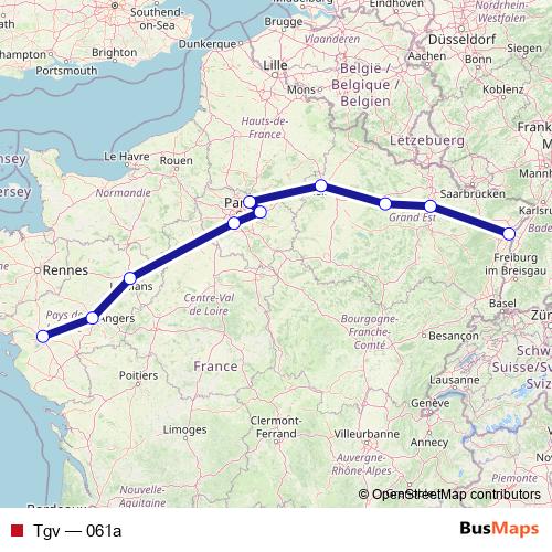 Tgv rail Line Map