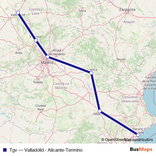 Tgv rail Line Map
