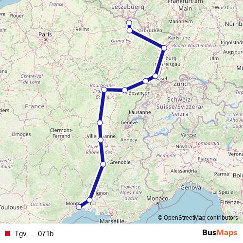 Tgv rail Line Map
