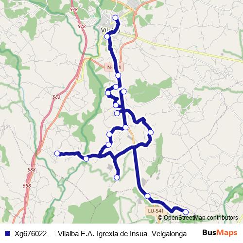 Xg676022 bus Line Map