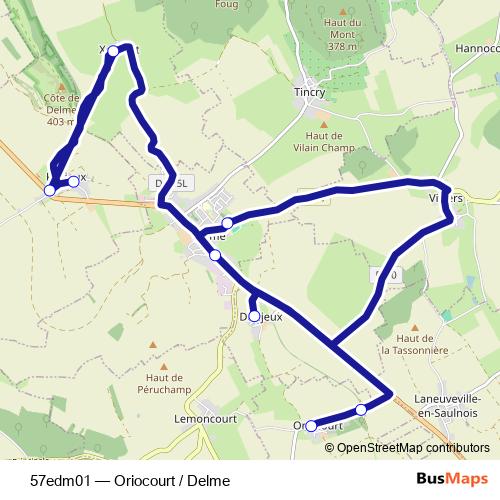 57edm01 bus Line Map