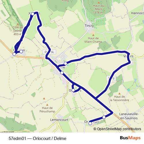 57edm01 bus Line Map