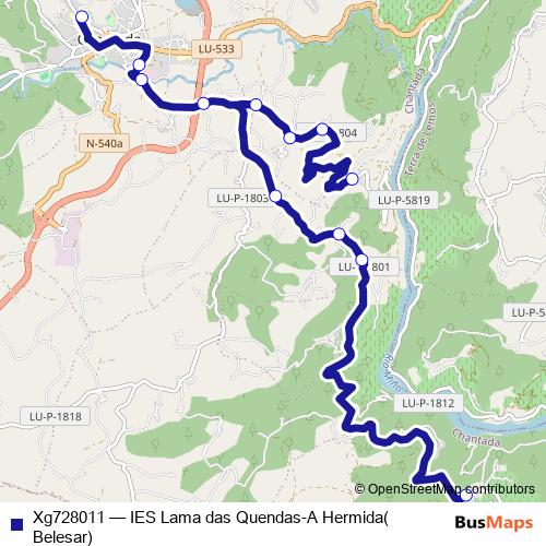 Xg728011 bus Line Map
