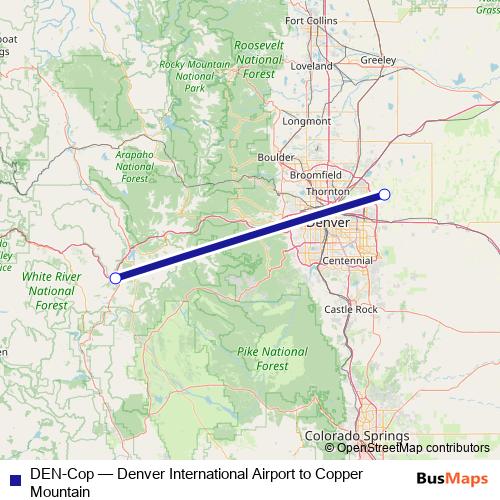 DEN-Cop bus Line Map