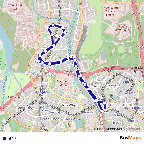 979 bus Line Map
