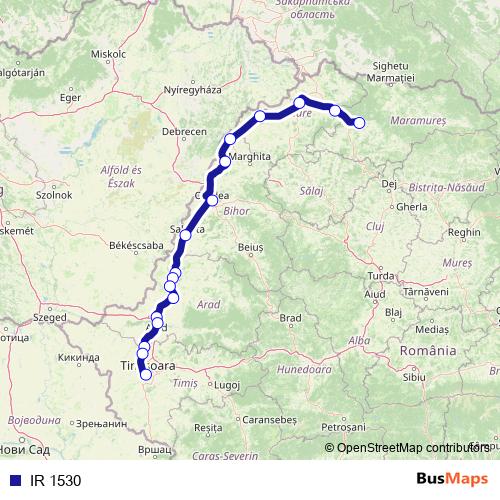 IR 1530 rail Line Map