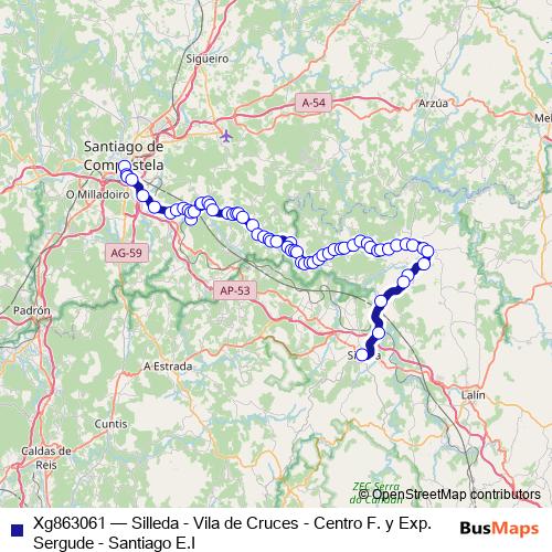 Xg863061 bus Line Map