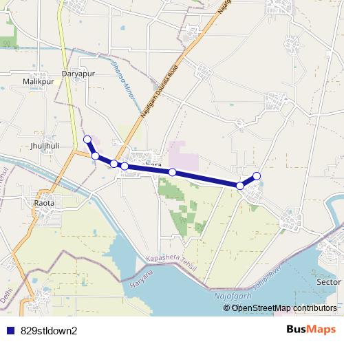 829stldown2 bus Line Map