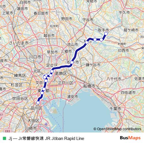 Jj rail Line Map