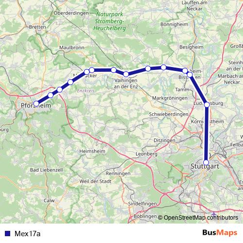 Mex17a rail Line Map