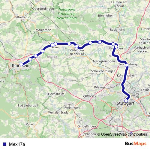 Mex17a rail Line Map