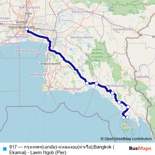 917 bus Line Map