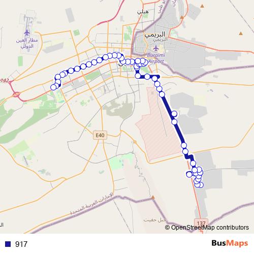 917 bus Line Map