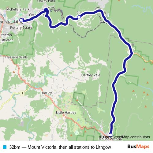 32bm bus Line Map