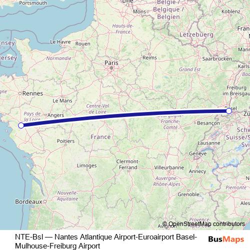 NTE-Bsl bus Line Map