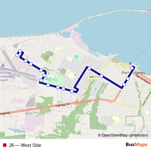 26 bus Line Map
