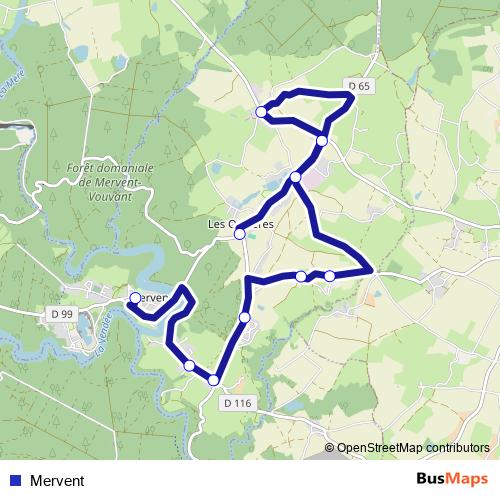 Mervent bus Line Map