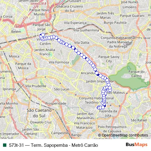 573t-31 bus Line Map