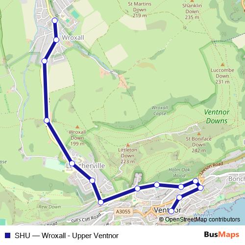 SHU bus Line Map