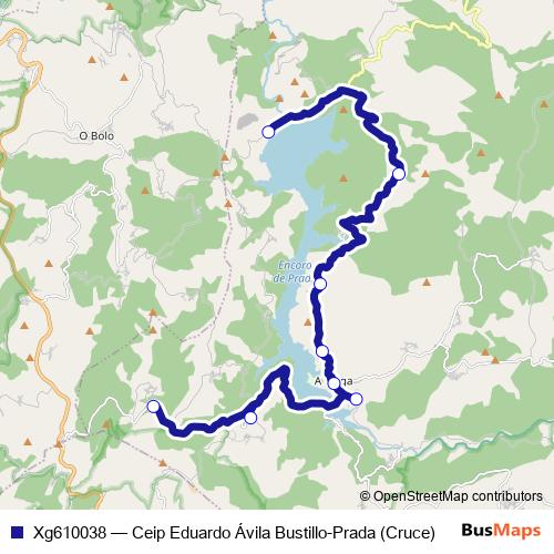 Xg610038 bus Line Map