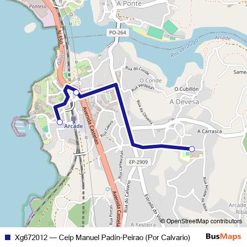 Xg672012 bus Line Map