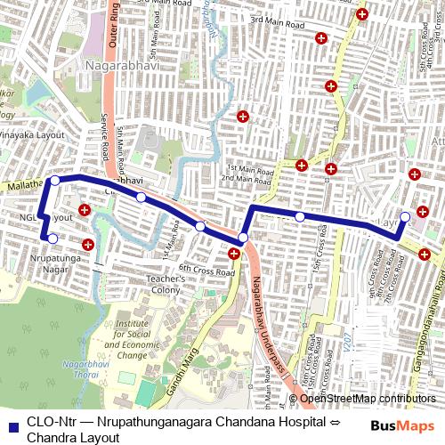 CLO-Ntr bus Line Map